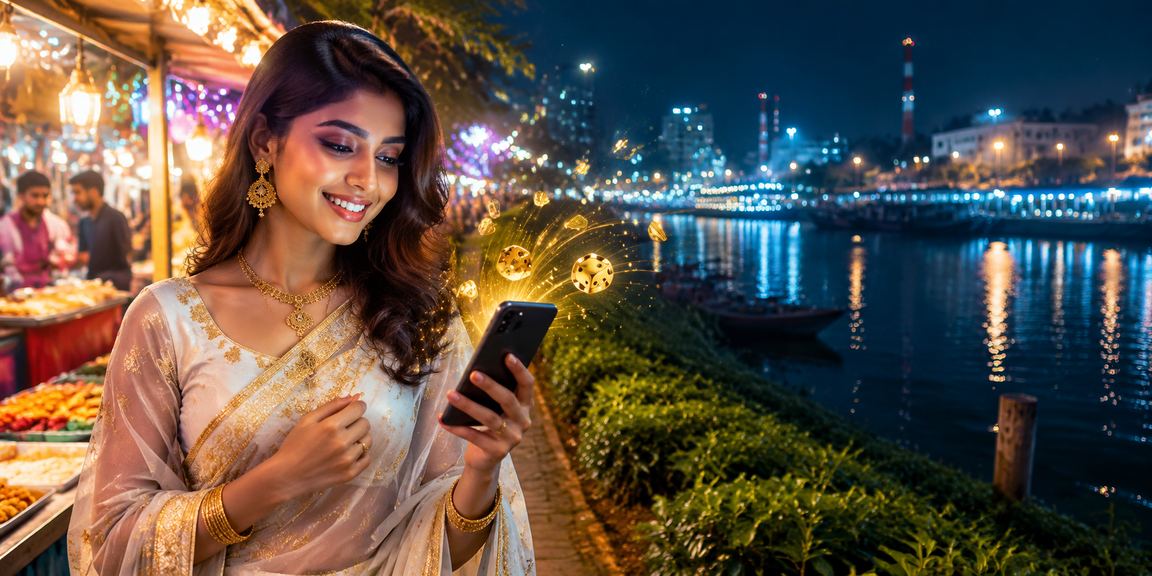 নারায়ণগঞ্জে মোবাইল ক্যাসিনো খেলছেন একজন নারী